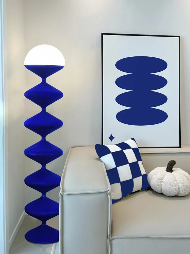 

Net red art RETRO color art gourd floor lamp baohaus living room bedroom sofa vertical table lamp