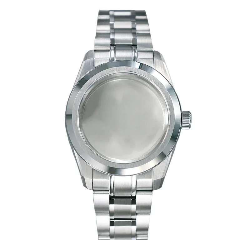 RIMALTI New Case 38mm design WatchCase Stainless Steel Sapphire Glass AR Coating for NH35 NH36 NH38 NH70