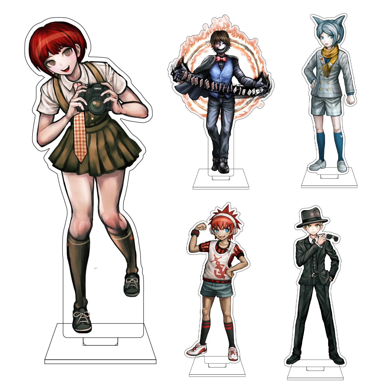 Figura Acrílica de 16 cm de Anime Danganronpa, Base para Figura de Naegi Makoto, Maizono Sayaka, Genocider Syo, Adornos, Regalos