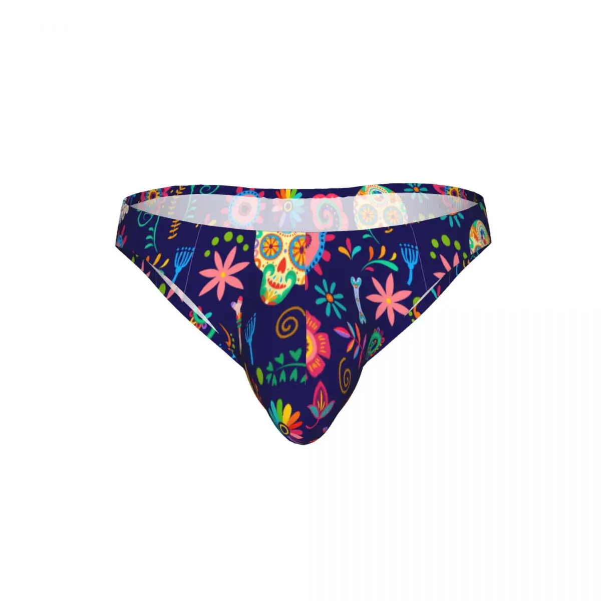 Men's Briefs Sexy Underpants Dia De Los Muertos Day Of The Dead Pattern Calavera Sugar Skulls Bikini Underwear Men Panties - view 4