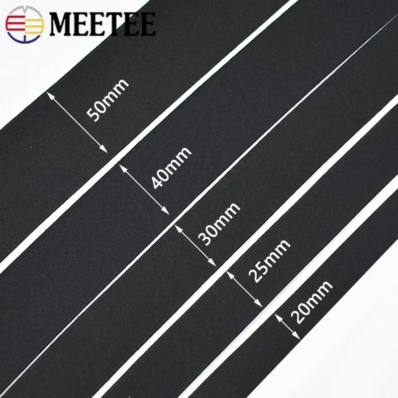 4M 25/30/40/50mm Elastic Band for Sewing Waistband Pants Rubber Bands Underwear Clothes Stretch Luggage Binding Tape Accessories