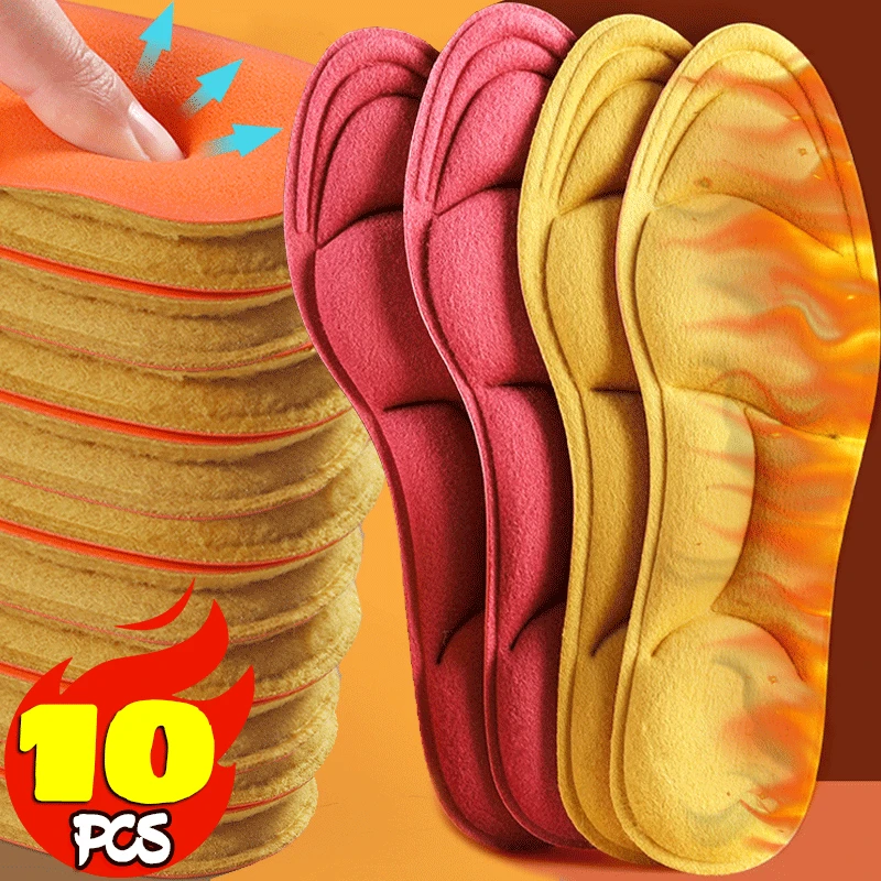 Self Heated Thermal Insoles for Feet Winter Thermal Thicken Memory Foam Shoe Pads Men Women Sports Shoes Self-heating Shoe Pads