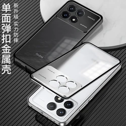 Case For Xiaomi POCO F6 Pro F6 Cover Aluminum Alloy Glass Two-in-one Back Cover for POCO F6 Magnetic Shock-proof Bumper Funda