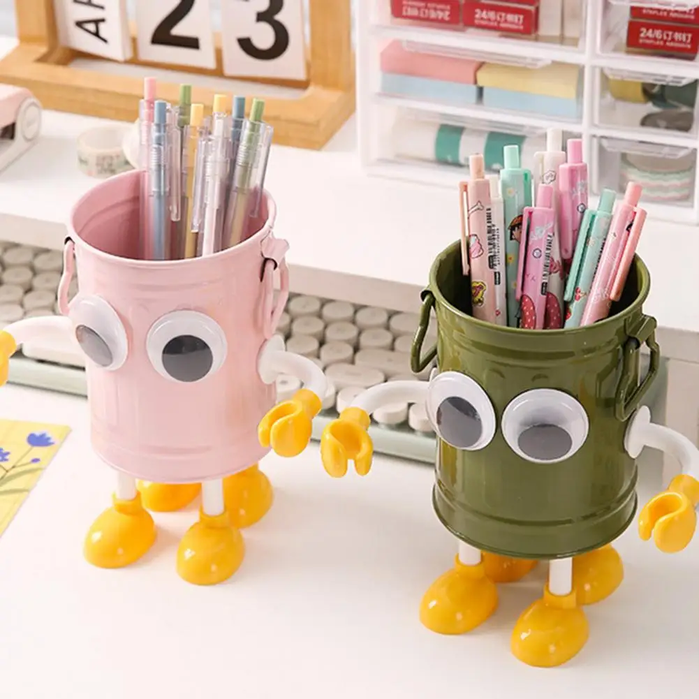 Держатель для ручек с мультяшным дизайном. Держатель для ручек с большими глазами. Подставка для 20 ручек с круглым дизайном калибра. Высококачественное качество изготовления.