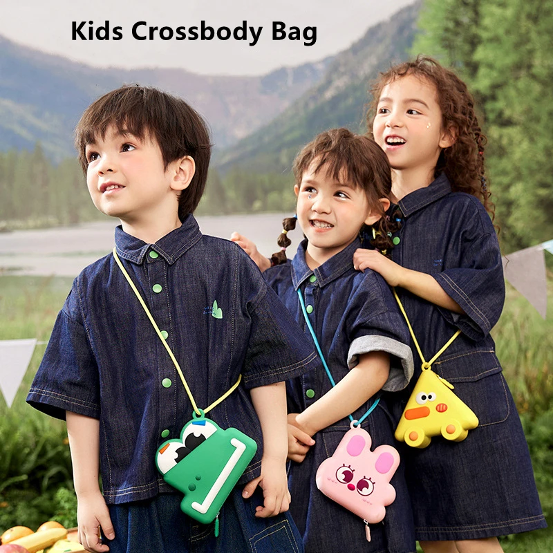 

Silica Gel Material Cartoon Messenger Bag Cute Animals Styling Mini Shoulder Bags For Children Fashion Small Crossbody Bag