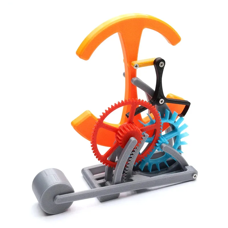 Mechanical Clock Principle Model 3D Printing Parts Assembly Teaching Large Pendulum Gear Set Science Museum Equipment