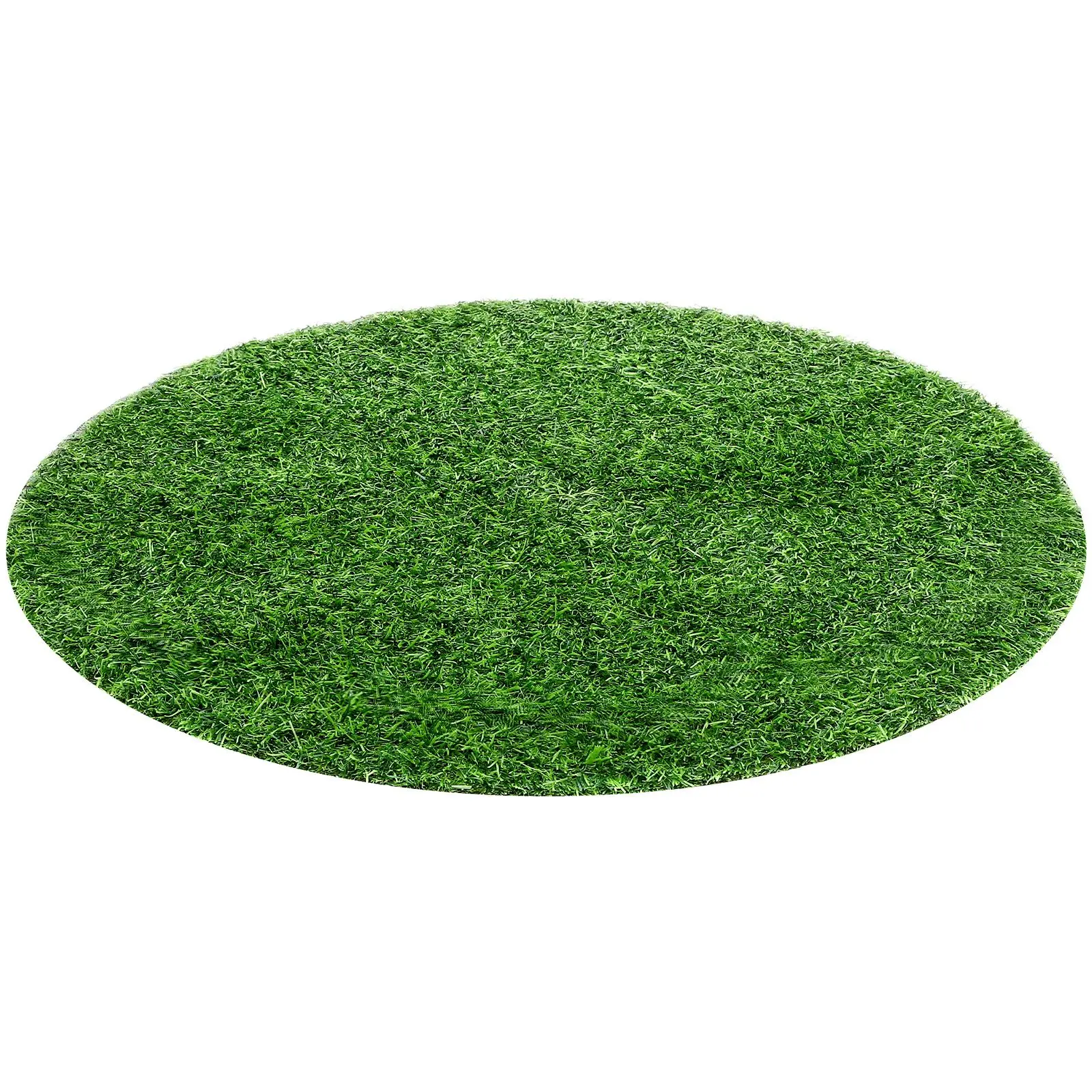 

Simulated Grass Tablecloth 50CM Round PVC Waterproof Decorative Rug Green Grass Mat for Dining Outdoor Party Wedding Accessories