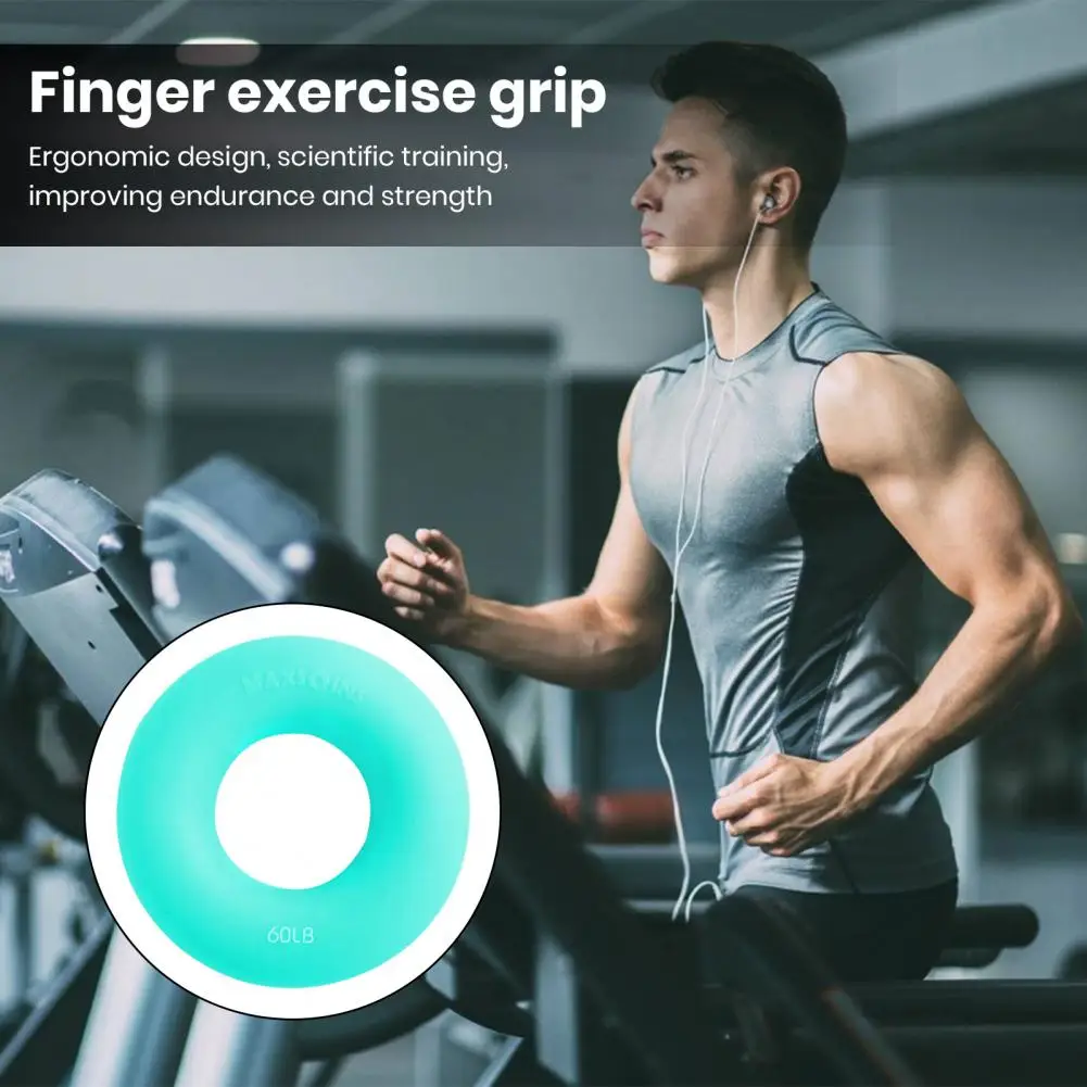 9CM Grip Strength Trainer Ring Forearm Finger Training Silicone Ring Hand Grip Strengthener Hand Exercise Equipment