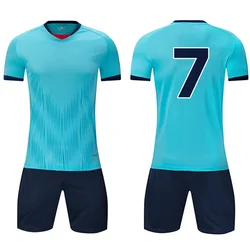 New Kids Soccer Jersey Boys Girls Youth Soccer Jersey Soccer Tracksuit 3 Piece Set  Short Sleeve Shirt