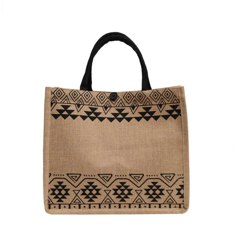 

Fashion Large Size Canvas Handbag Eco Canvas Vintage Shoulder Bag National Style Tote Bag Women Girls