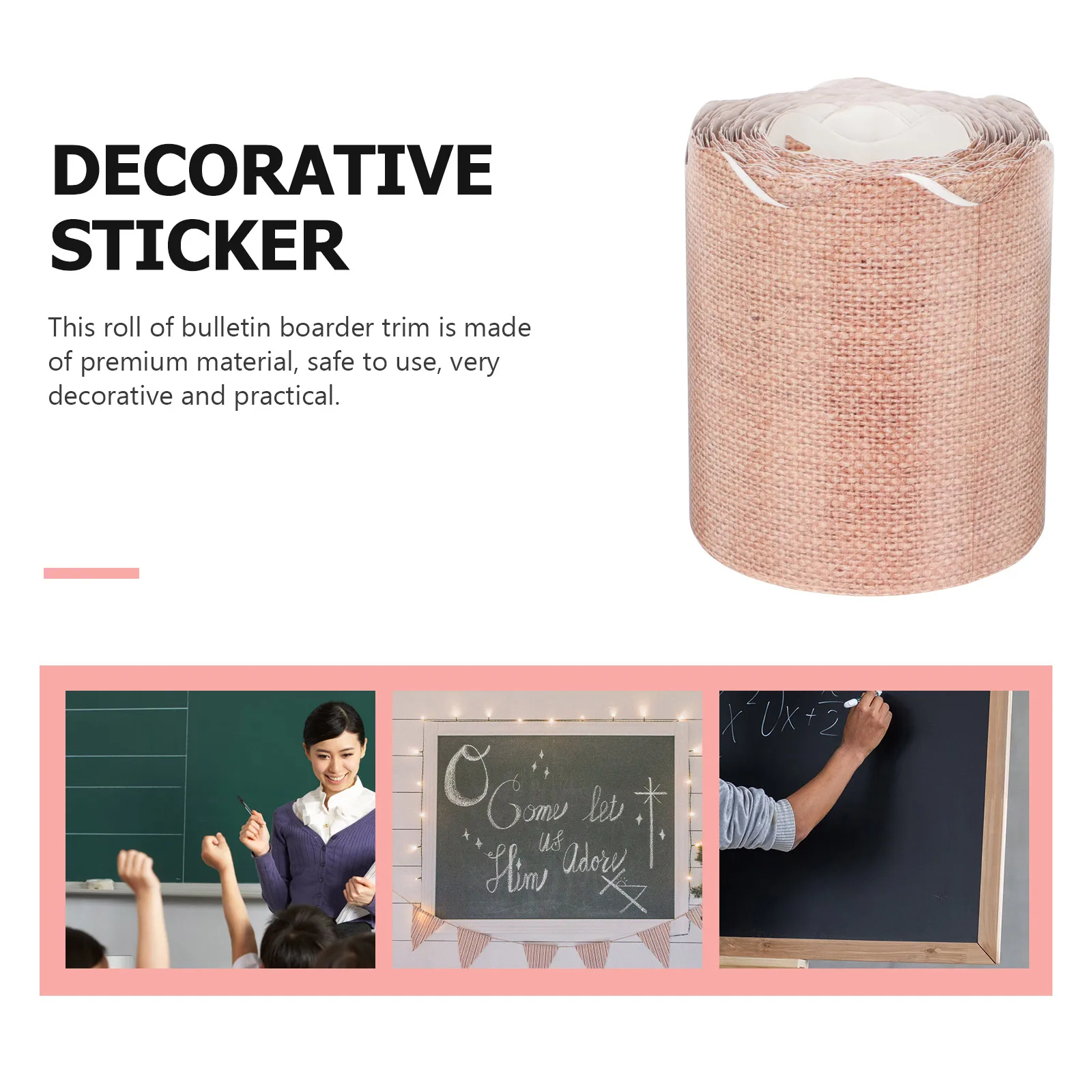 

Classroom Decoration Stickers Decorating Wall Border School Decals Adhesive Coated Paper Blackboard Decors Trim