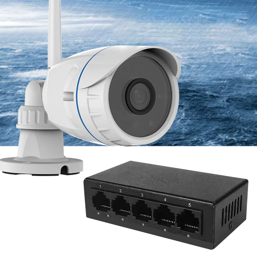 

5 Port Gigabit Ethernet Switch High Performance Smart Switcher Plastic/Metal Case Ethernet Splitter Network Switch Plug & Play