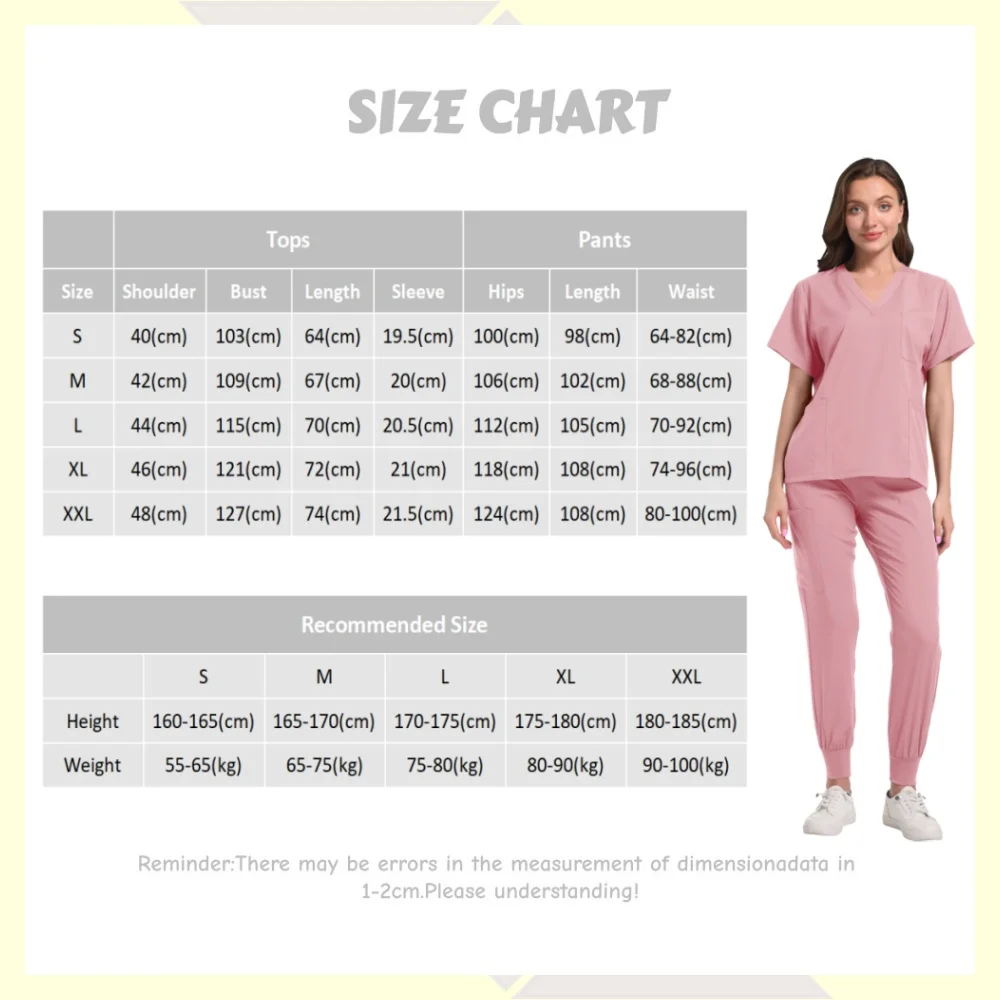 Ziekenhuis Scrub Sets Verpleegstersaccessoires Medische kleding voor vrouwen Werkuniformen Tandheelkundige kliniek Schoonheidssalon Spa Werkkleding Overalls