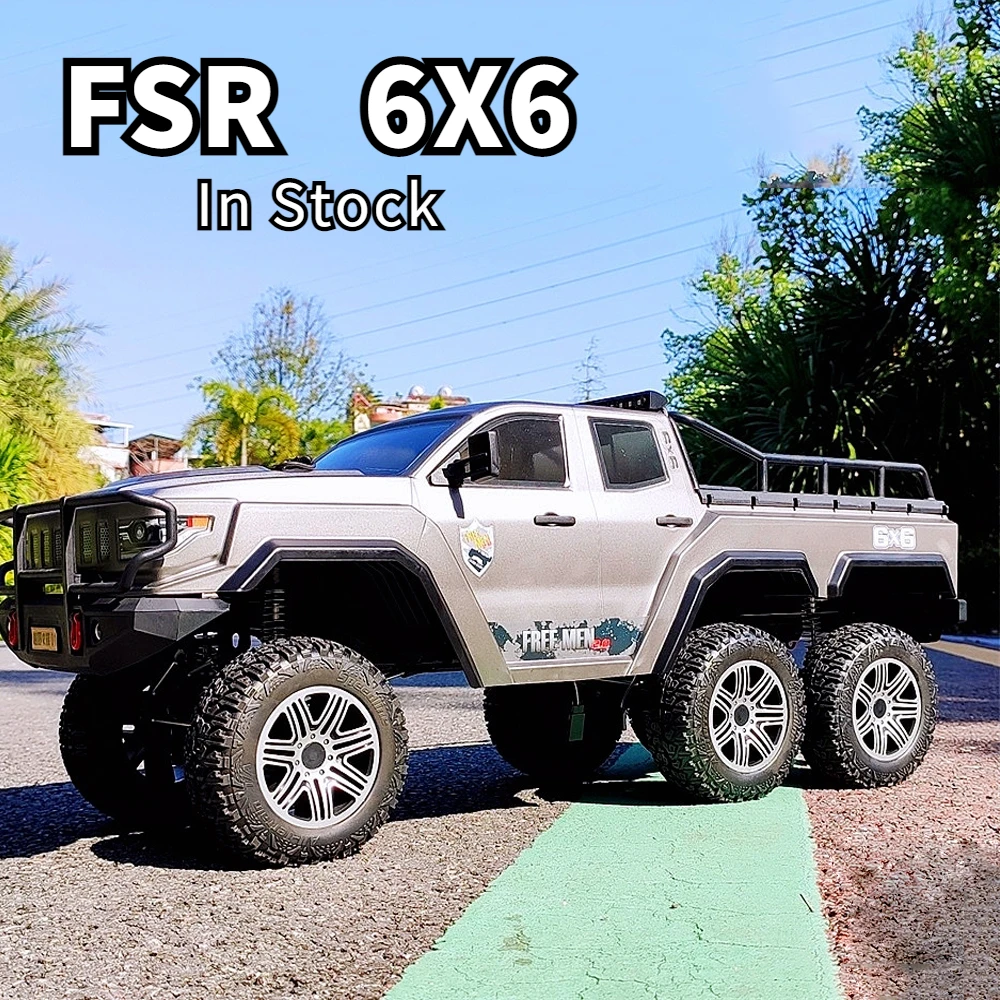 FSR RC Cars 1/10 Big G RC Off-road Four-wheel Drive Climbing Car 6X6 Pickup Adult Professional Electric Simulation Model Toys