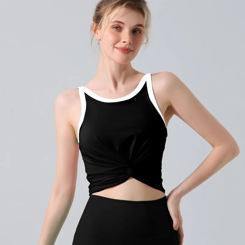 Fashion Running Pants Gym Leggings Set Anti-shock Sports Bra Padded Crop Top Push Up Yoga Suit Set Workout Clothes For Women