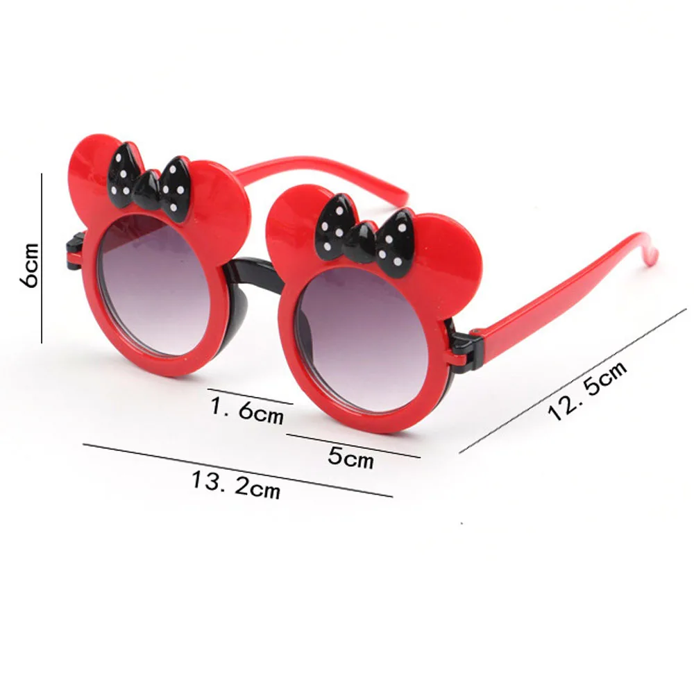 جديد ديزني أنيمي ميكي ماوس النظارات الشمسية Kawaii ميني النظارات الكرتون الأطفال الصيف الشمس فتاة صبي لعبة الهدايا #2