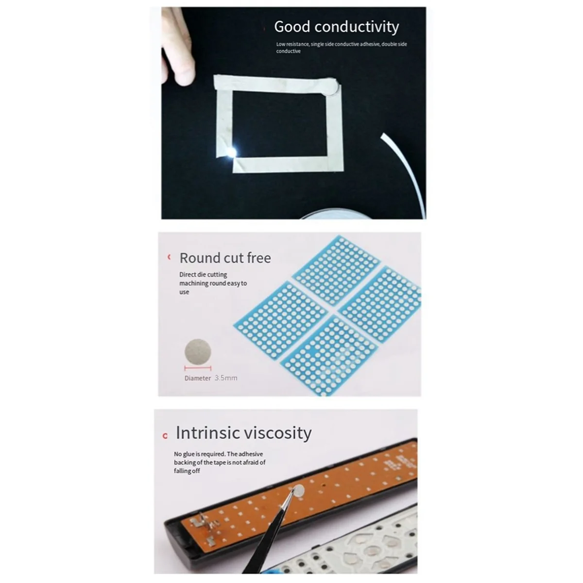 AT77 3,5 мм кнопка дистанционного управления, ремонтная проводящая лента, патч, ручка игровой консоли, кнопка контактного сбоя, аксессуары для ремонта
