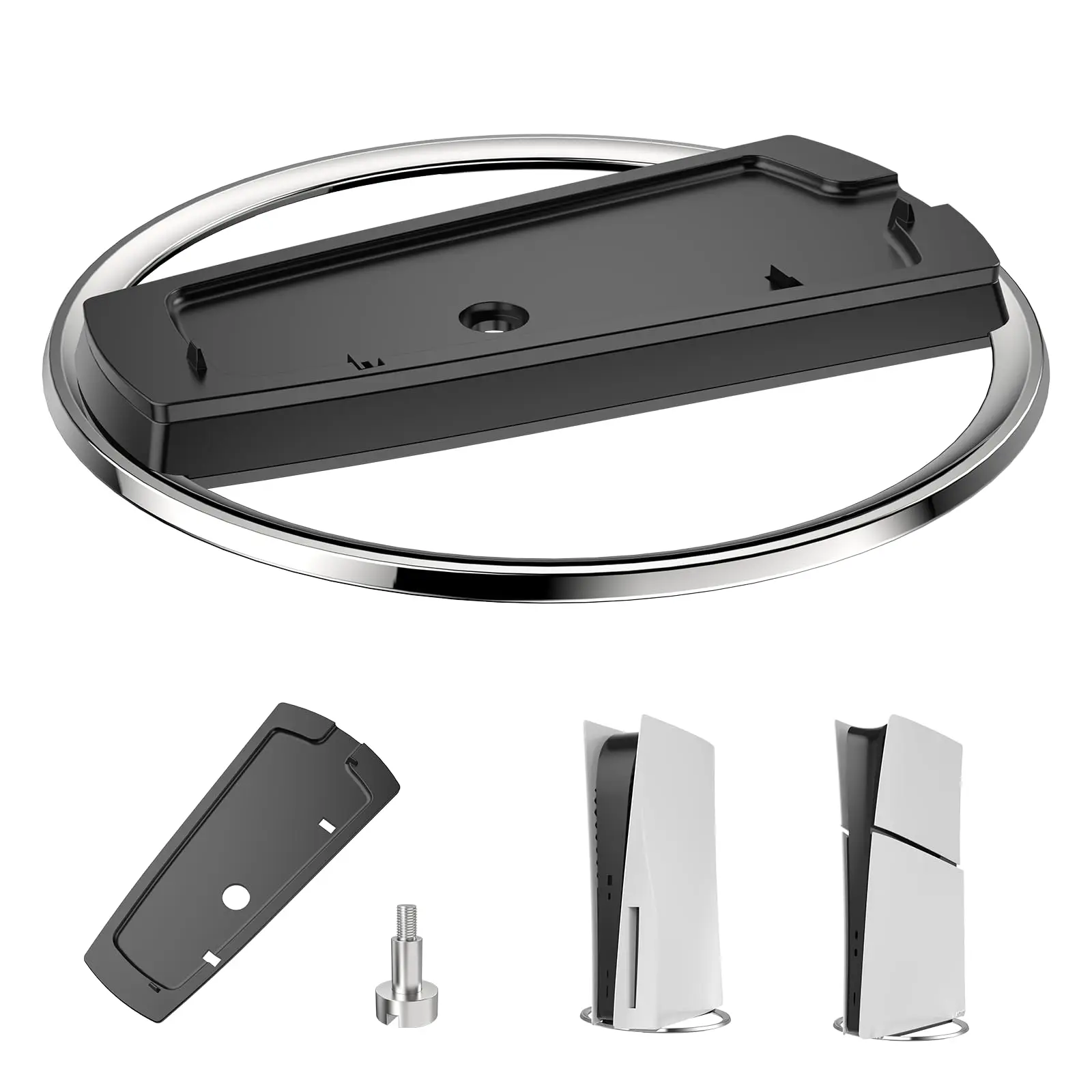 

Вертикальная подставка для консоли PS5 Slim (дисковая и цифровая версии) с винтом, сменная базовая подставка для консоли Playstation 5 Slim