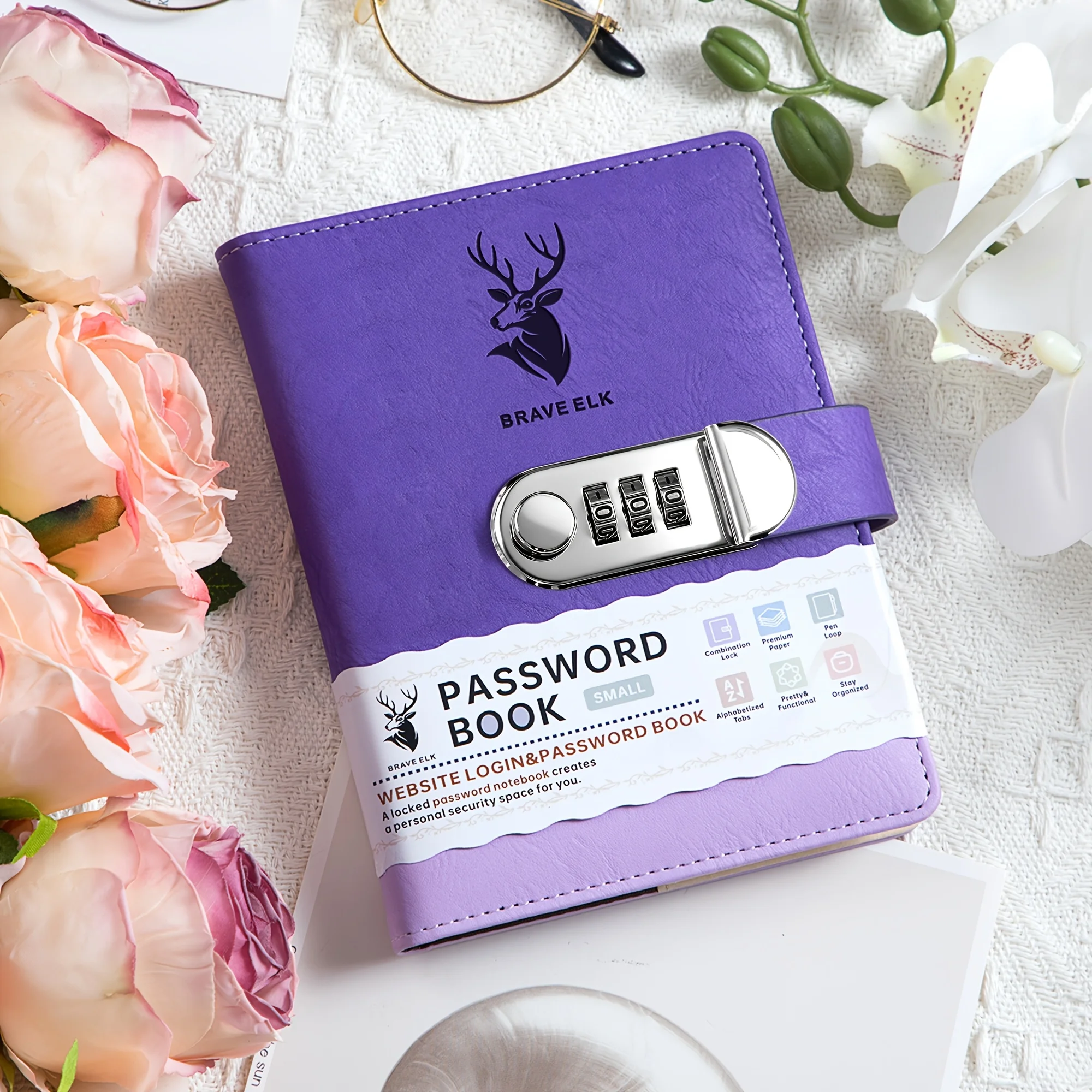 Lockable Password Book With Alphabetical Secure Password Organizer Secret Diary Address Keeper For Personal Information Journal