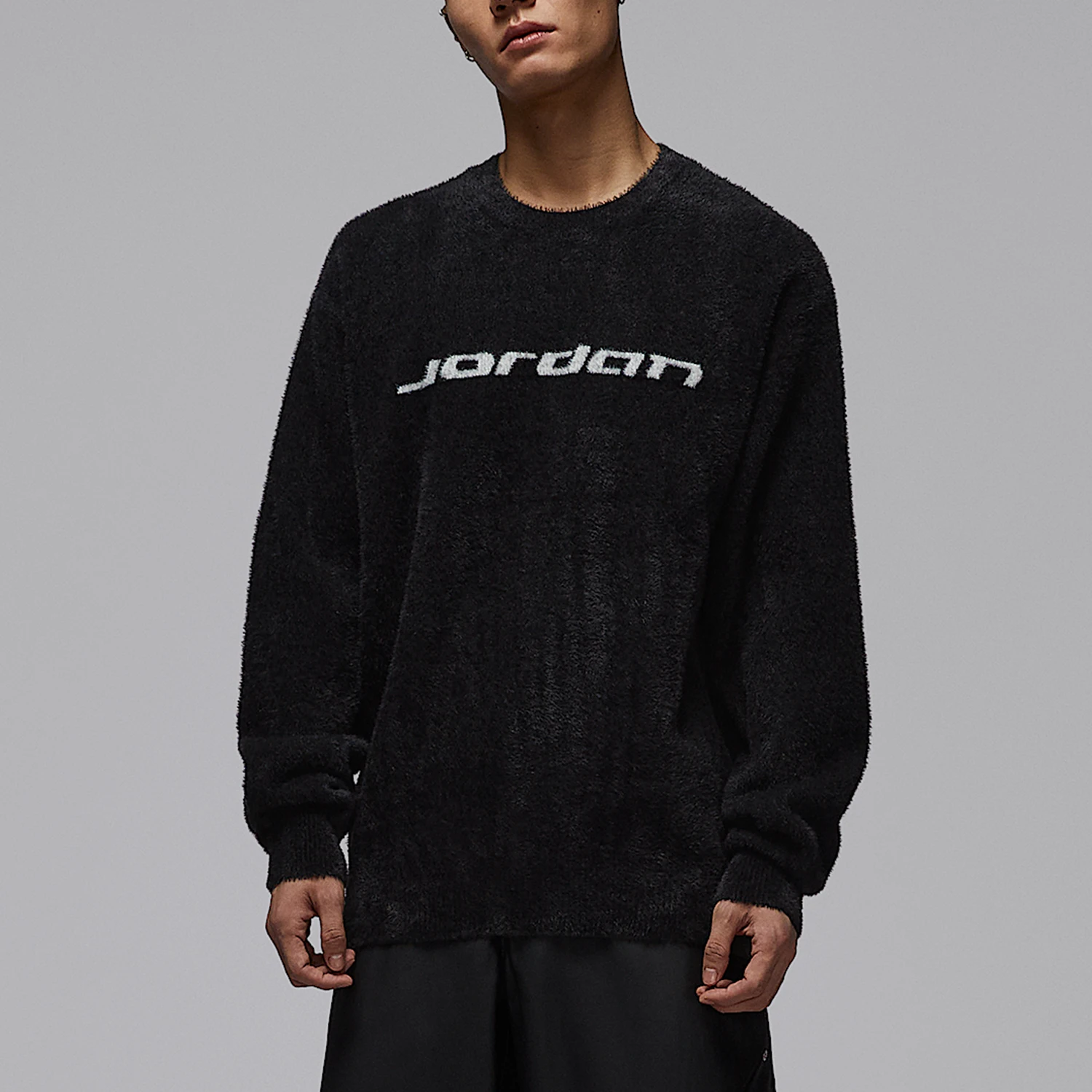 Nike Authentic JORDAN Men's Round Neck Embroidered Durable Sports Hoodie IF1828-010