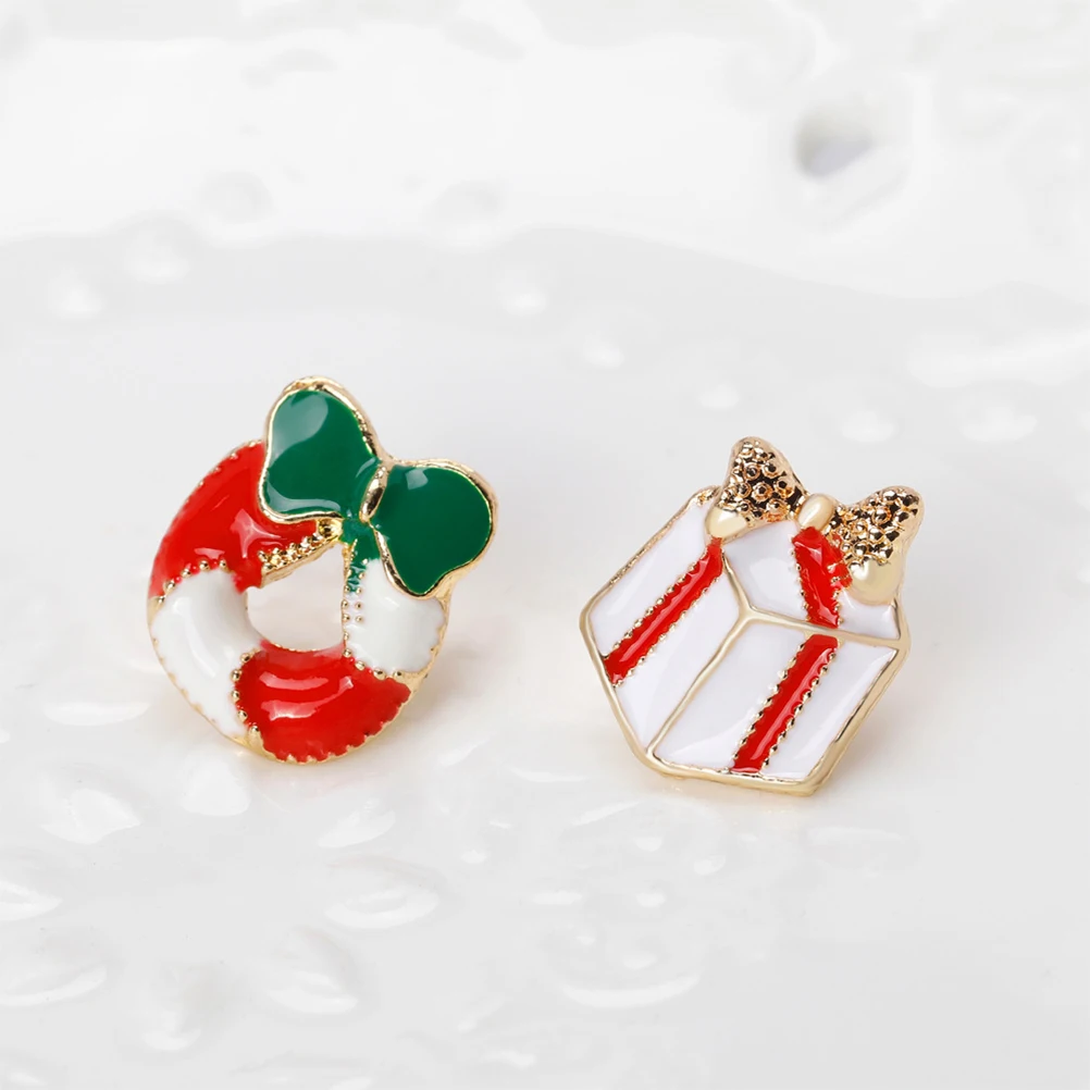 

9 Pcs Brooch Set Durable Christmas Badge Cartoon Pin Drip Oil Cartoon Brooch for Women Girls Party Accessories