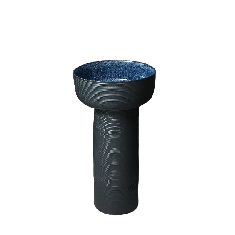 

Керамическая большая колонна, напольная раковина для небольшой квартиры, керамическая встроенная колонна для наружного двора