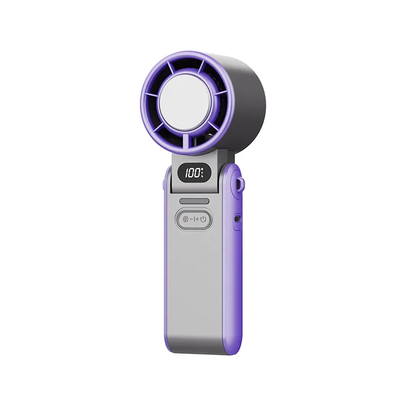 

2025 New Portable Handheld Powerful Cooling Fan 10H Battery 3 Speeds USB-C Fast Charge Outdoor Camping Travel Office