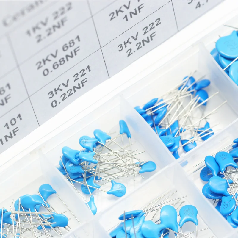 300PCS 15 Values High Voltage Ceramic Disc Capacitor 1KV 2KV 3KV Capacitance Range For arduino Board Module