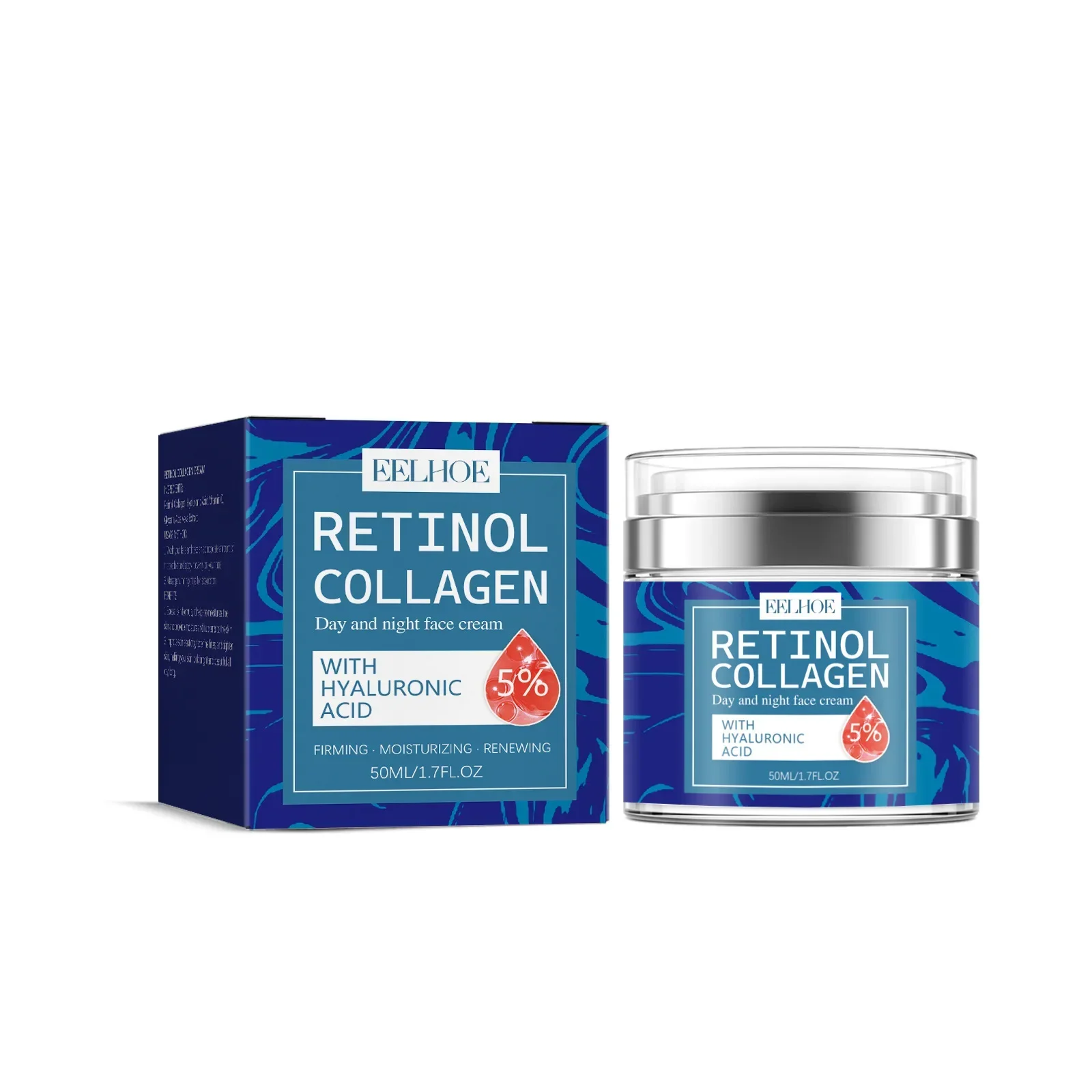 50ml eelhoe retinol colágeno gelo desvanecimento rugas melanina endurecimento da pele mesmo cor da pele creme hidratante beleza creme de clareamento