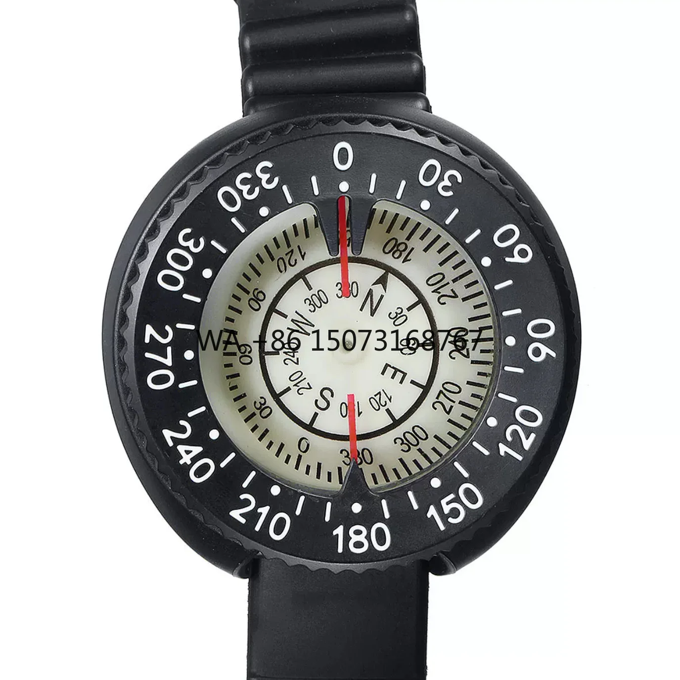

Scuba Diving Gear with Strong Magnetic Compass Waterproof and Luminous Anti-Corrosion Wrist Brand for Water Sports Equipment