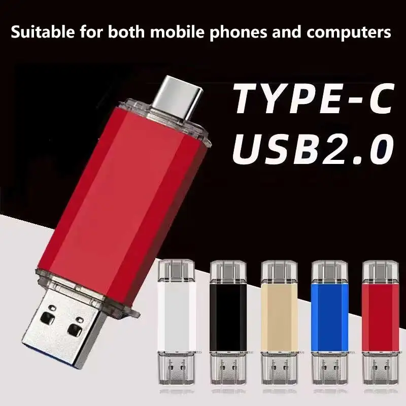 16TB Typ C OTG USB-Stick 2-in-1 USB 3.0 Typ C für iPhone 1TB 2TB Pendrive Hochgeschwindigkeits-Laufwerk für Mobiltelefone und Computer – Detail 7