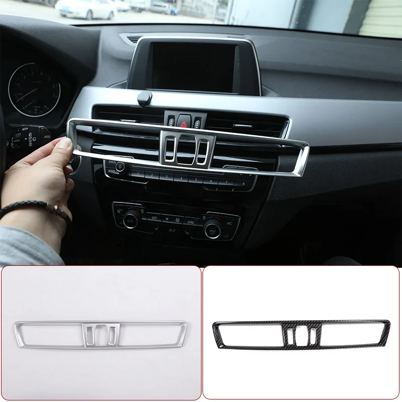 

For BMW X1 X2 F47 F48 2016-2019 ABS Car Center Control Air Conditioner Air Outlet Frame Decoration Car Interior Accessories