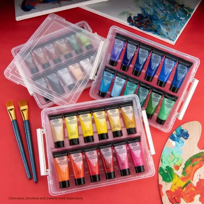 Pacotes de tintas acrílicas Royal e Langnickel, 22ml