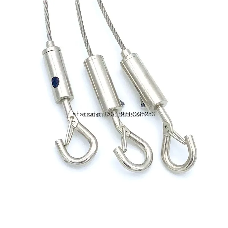 

Adjustable LED Light Hanging Steel Wire Rope Ceiling Suspension Cable Panel Fixture