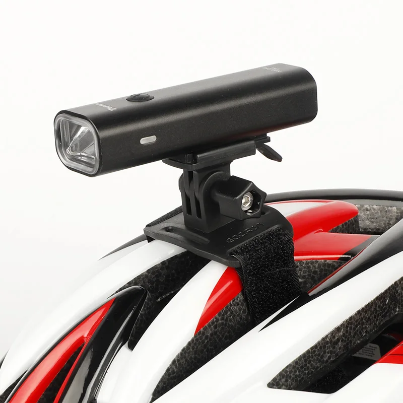 Deemount 2000mAH 400LM Aluminum Headlight Bicycle Front Lighting USB Charge LED Torch Optional Handlebar Fork Stem Helmet Stand