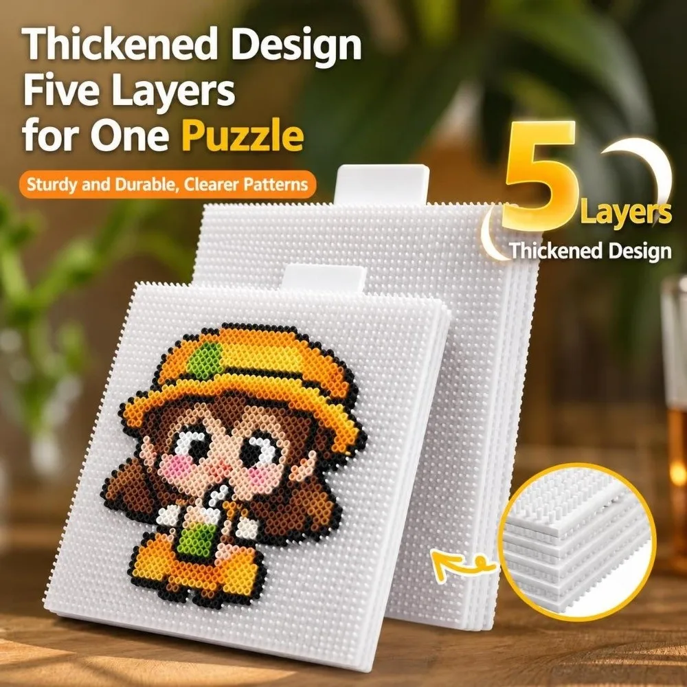 Five Layer Fuse Bead Board Multi Layer Layered Structure Fuse Bead Craft Board Space Saving Super High Bead Crafting Tool