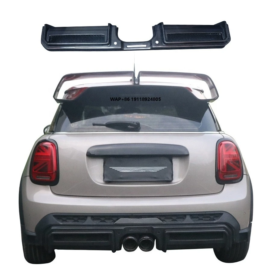 

MINI JCW F55 F56 F57 AG Style Rear Diffuser Carbon Fiber Rear Lip Splitters with Exhaust Bumper Cut-Outs New Condition Accessory