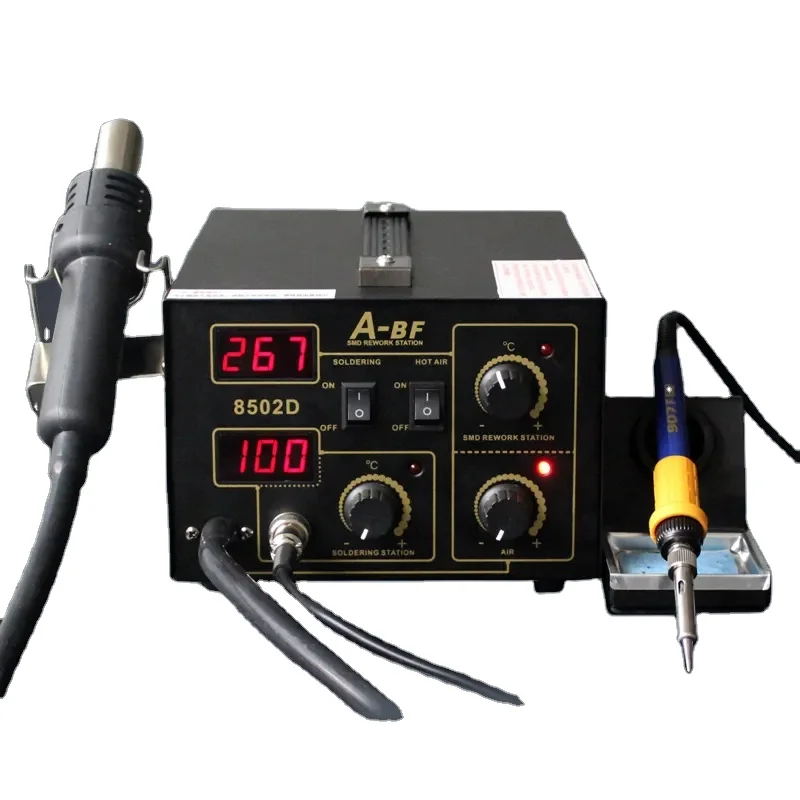 A-BF 60W Soldering Station Anti-static 2 In 1 Double Digital Display Hot Air Gun Desoldering Station