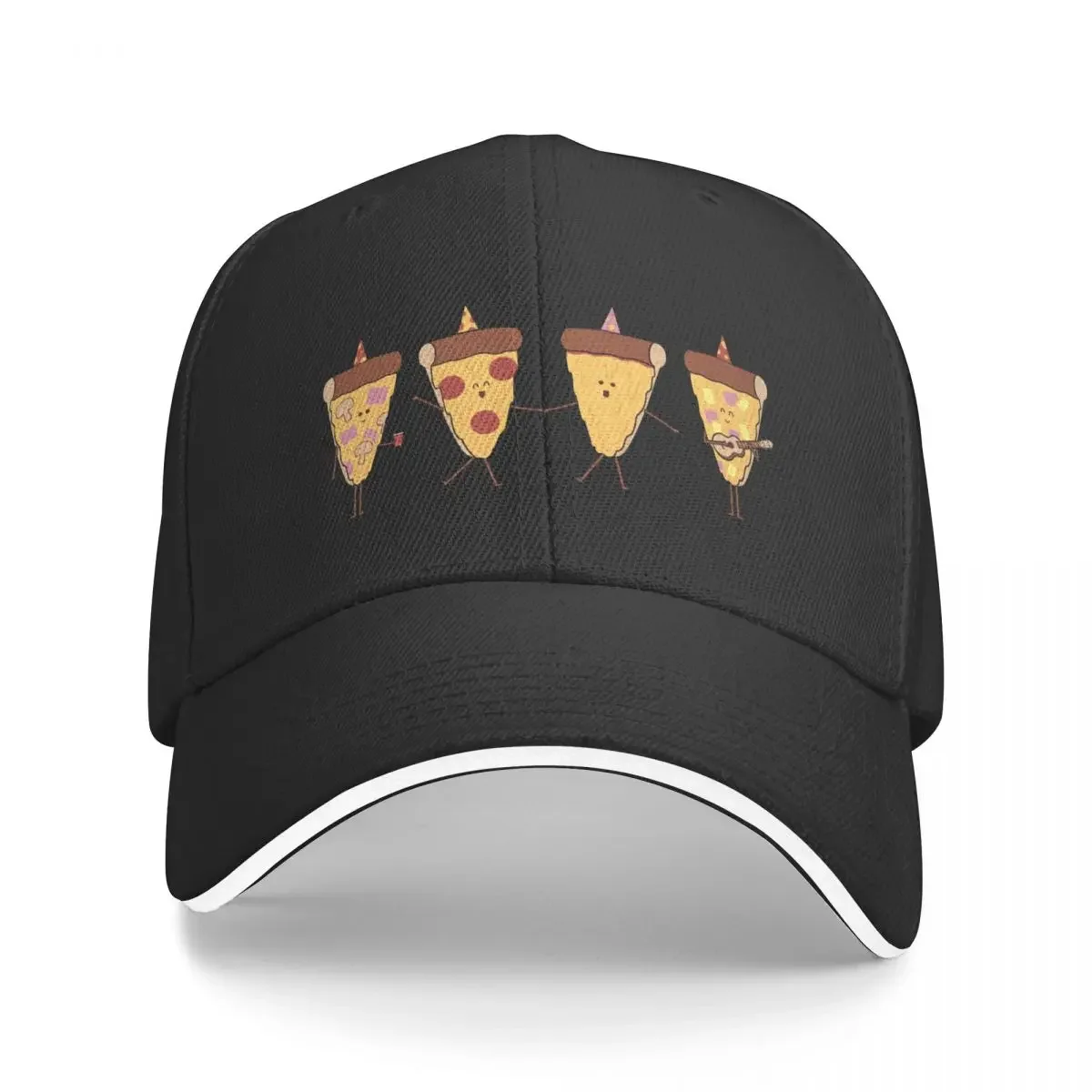 Pizza Party Baseball Cap black funny hat Golf Women Men's