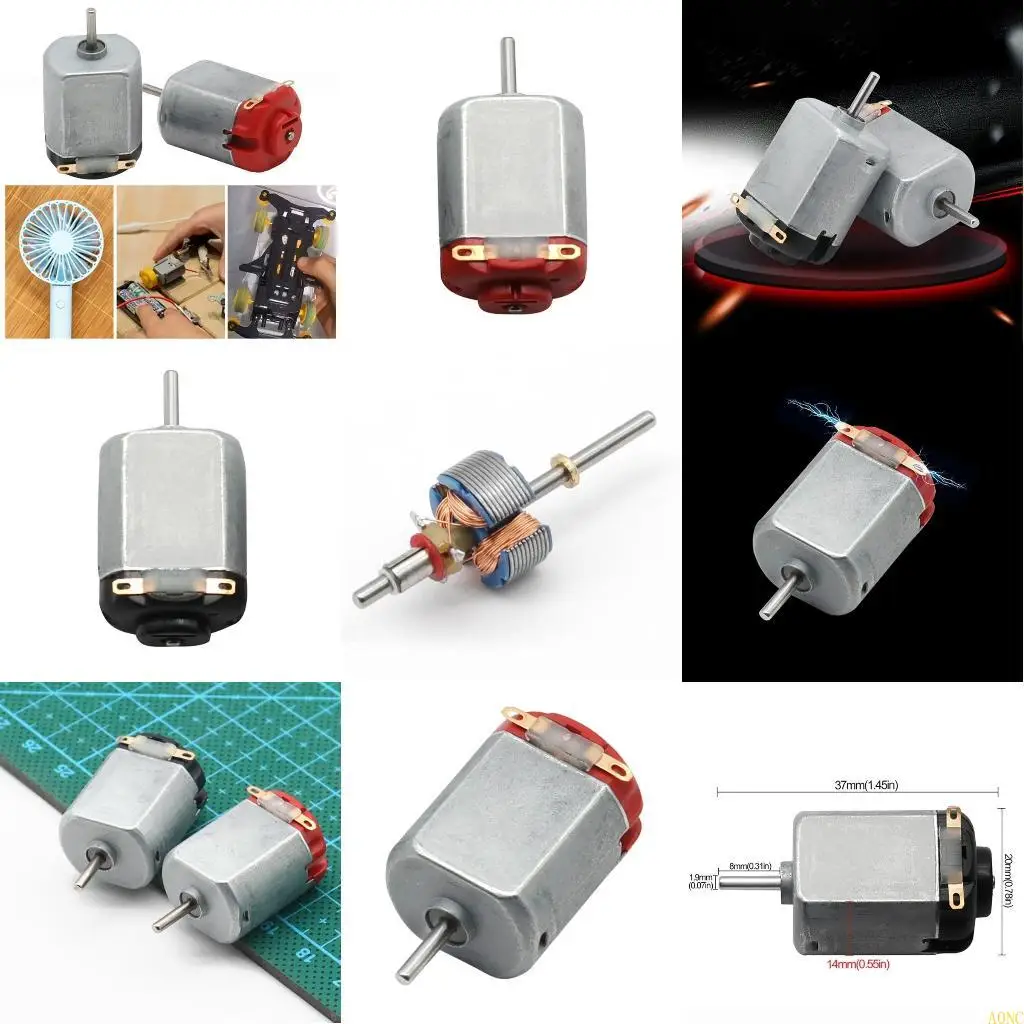 A0NC Động cơ nhỏ động cơ 3V 130 Motor Motor Model Model Sở thích bộ phận động cơ hơi nước điện tử Bộ đôi động cơ