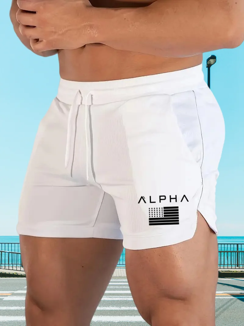 Men's summer fitness pants gym pants gym shorts running walking sportswear running shorts male sports jogging