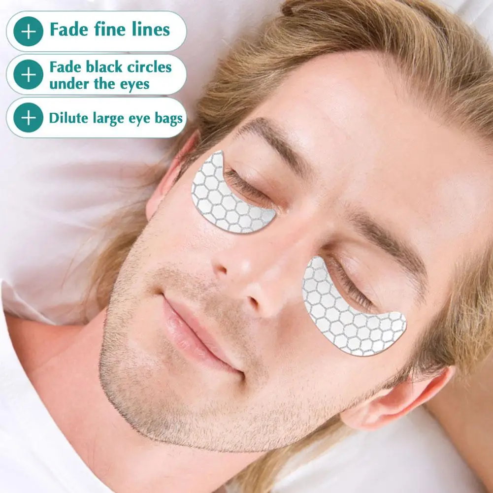 Opaska przeciwzmarszczkowe na czoło dla mężczyzn łatki na twarz z kolagenem plastry na twarz na czoło i na oczy, zapobiegające starzeniu, drobne linie, gładkie podkładki