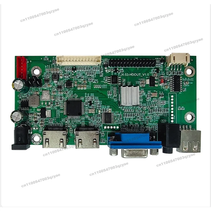 The V53 LCD Driver Solution Supports USB, VGA, Built-in CVBS Input, HDMI Loop Out LVDS1080P