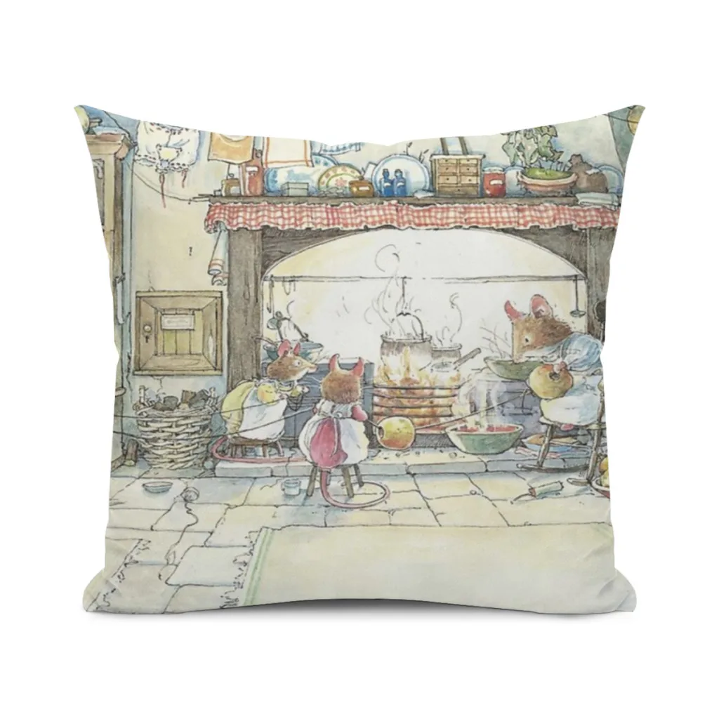 

The Kitchen At Crabapple Cottage Pillow Case SoftCushion Cover For Home Decor Easy To Clean