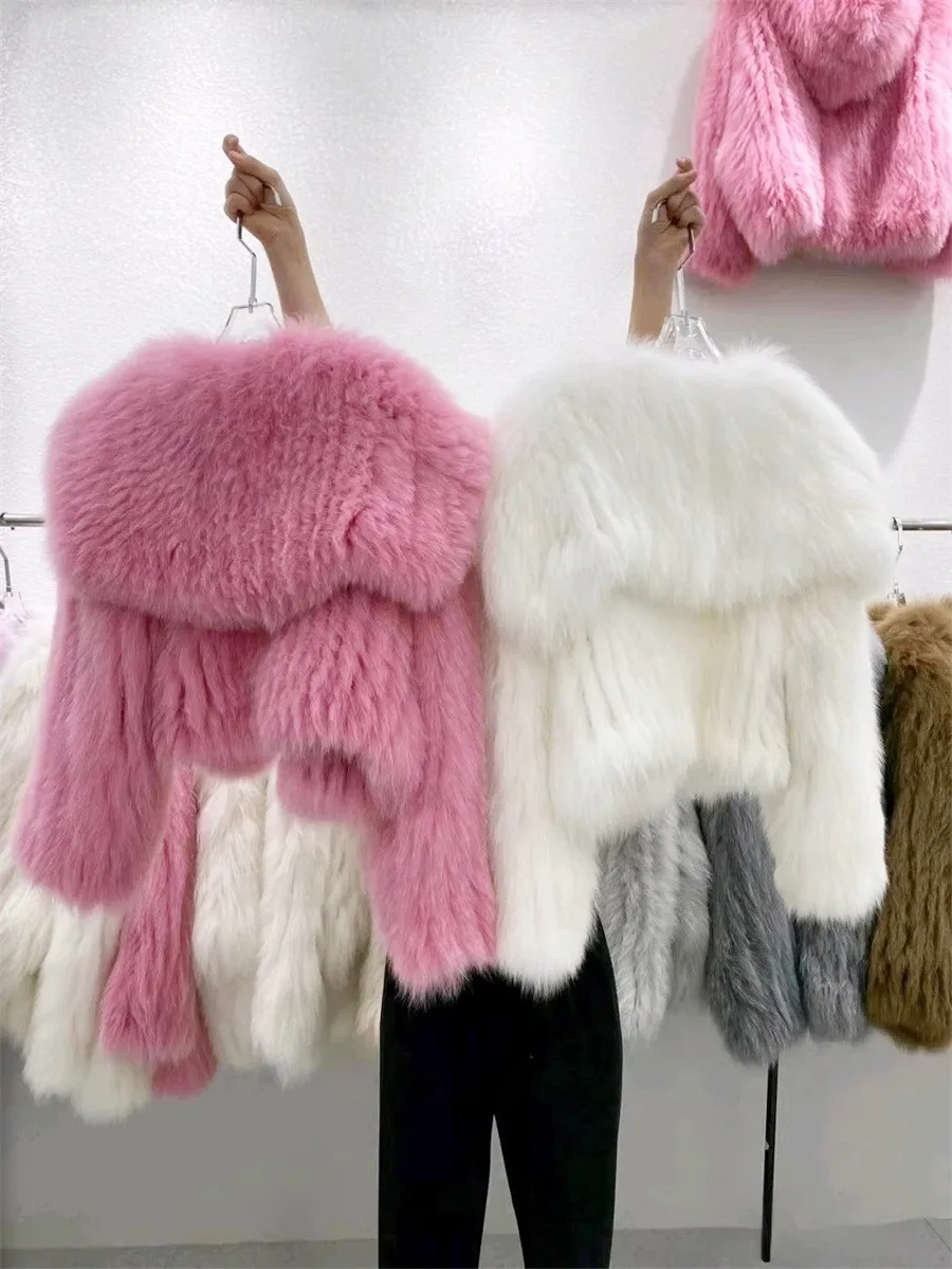 2025 Nuovo Inverno Caldo Pelliccia Sintetica Trench Cappotto Delle Donne di Spessore Peluche Soffice Giacca Delle Signore Pigro Della Tuta Sportiva di Abbigliamento di Lusso Cardigan Magliette E Camicette