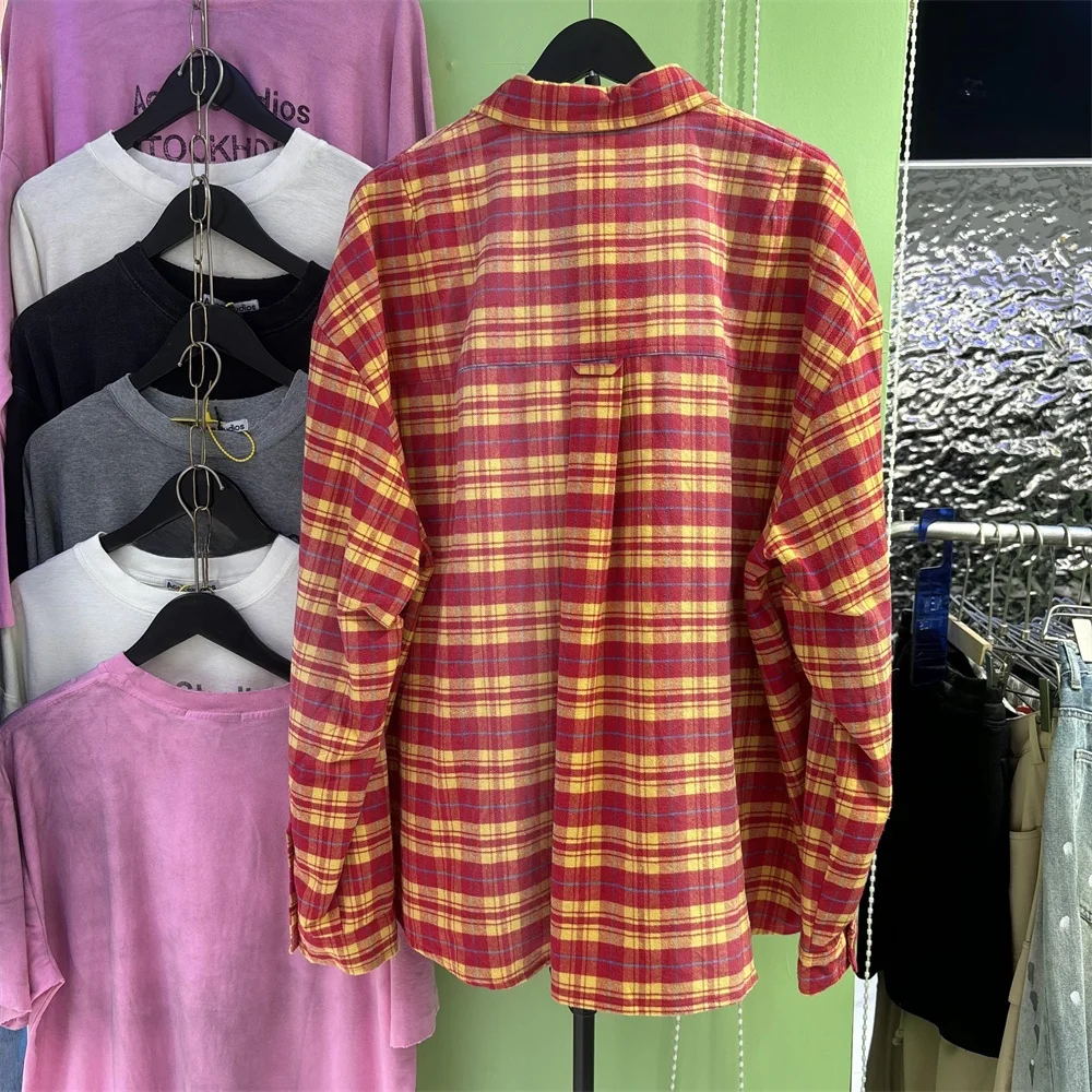 

Американский ретро-стиль, длинная свободная куртка в клетку, фланелевая, дышащая, молодежная, осенняя одежда