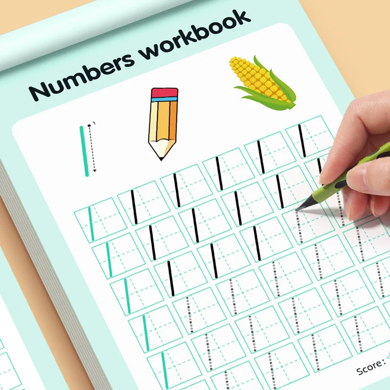 Number Tracing Book 0-100 - Kids Dot Matrix Copybook For Pen Control Kindergarten Writing Practice Workbook