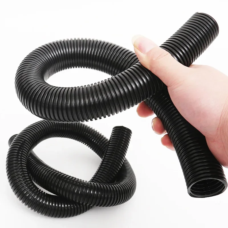 5 メートル PP プラスチック波形パイププラスチックソフトケーシング絶縁難燃性保護ケーブルワイヤーハーネスアクセサリー