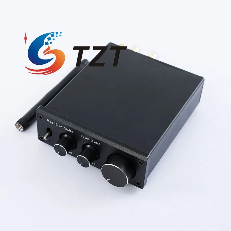 

TZT Rod Rain Audio TPA3116 2,0 100 Втx2 Усилитель класса D BT5.3 Цифровой усилитель мощности Усилитель мощности (серебристый/черный)