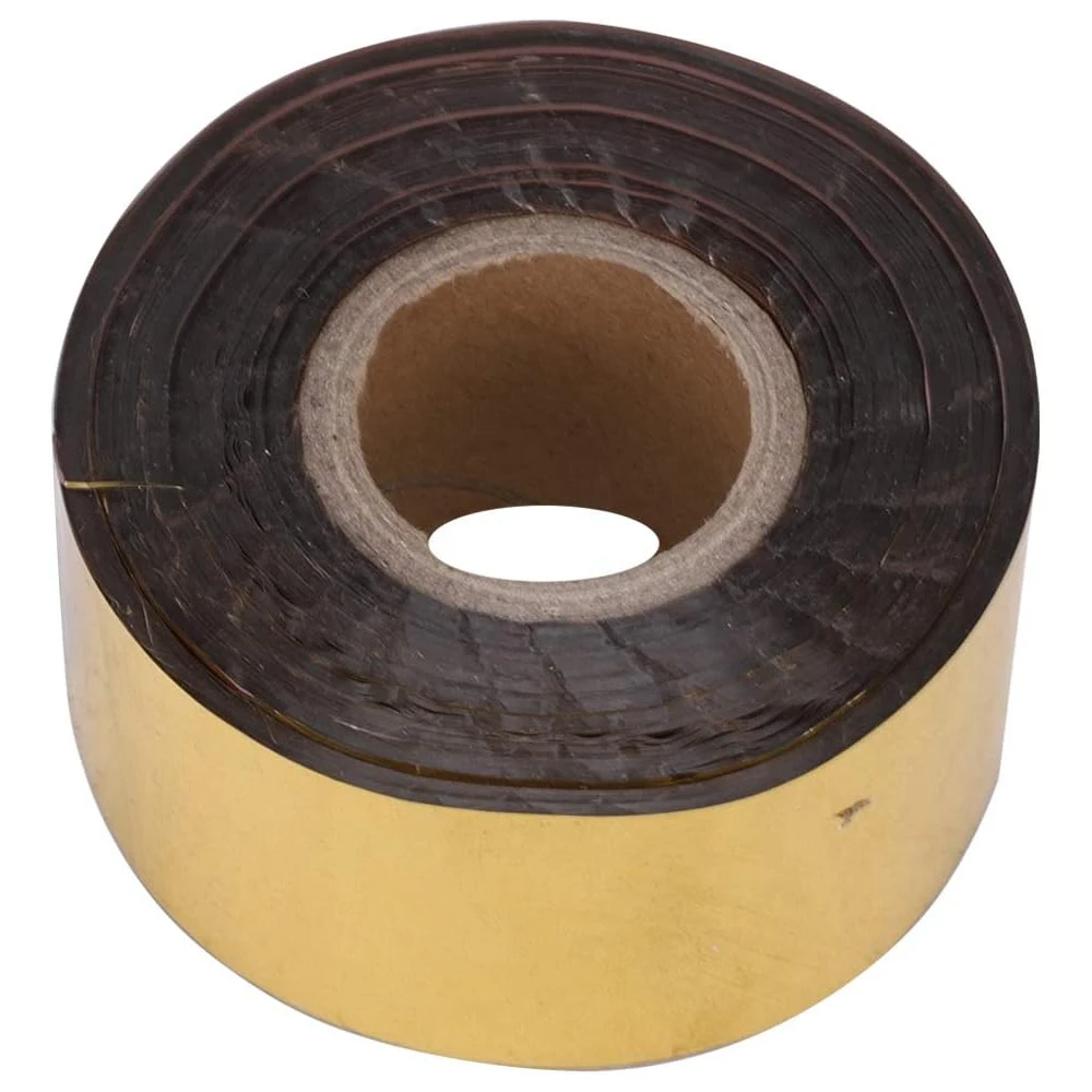 Hot Stamping Foil Paper with 30mmX120m, Hot Foil Stamping Paper for Leather Bronzing Machine PU Heat Transfer Anodized Gilded